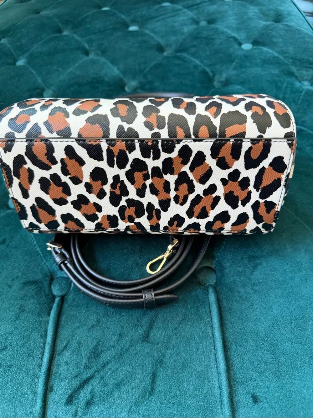 Kate Spade Madison Spotted Leopard Small Duffel Crossbody